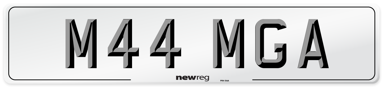 M44 MGA Number Plate from New Reg